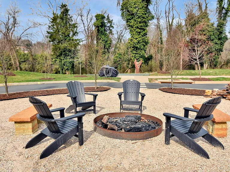 Community fire pit.