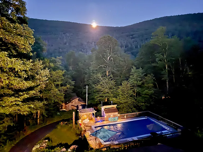 pool at night