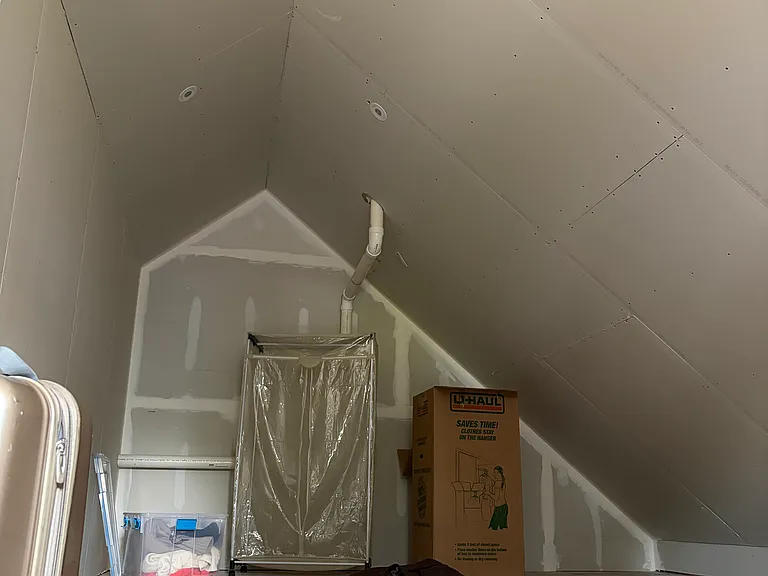 Attic level storage space; partial view. 400 sq feet total. Temperature controlled.