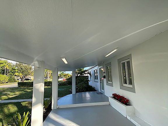 Carport with Lights 