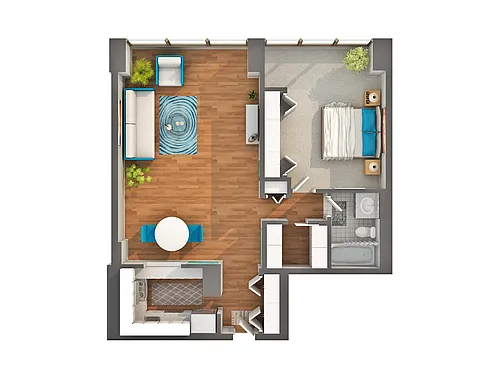 Floor plan 07 One Bed