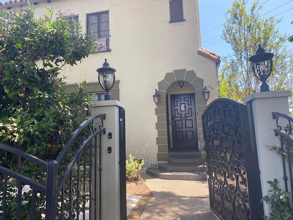 Front entrance is locked by a code.