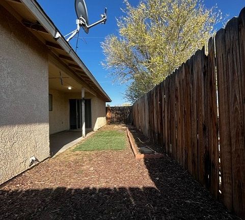 Private fenced rear yard