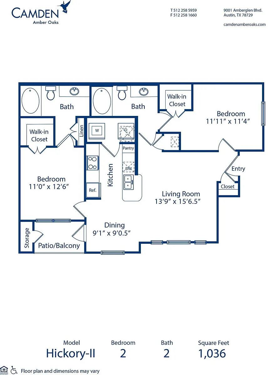 Floor plan Hickory - II