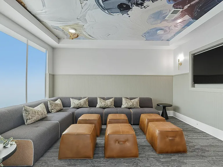 Gather with neighbors in your stylish community lounge