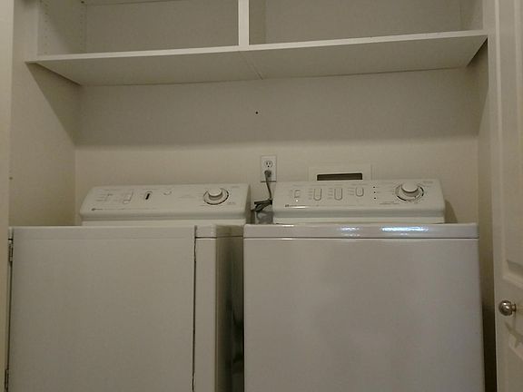 In-unit washer, dryer and additional storage