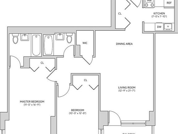 2nd image of 200 W 60th St APT 21H