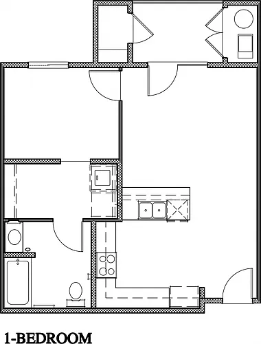 Floor plan One Bedroom