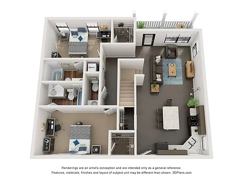 Floor plan 5 Bed 5.5 Bath A (Price per Bedroom)