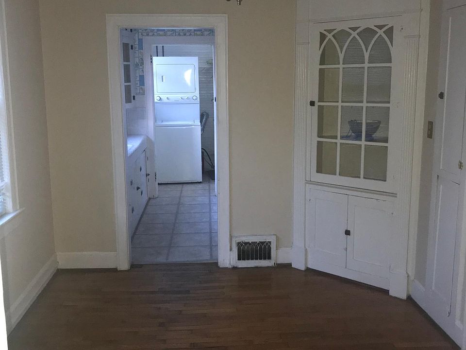 Dining Room with corner cabinet.