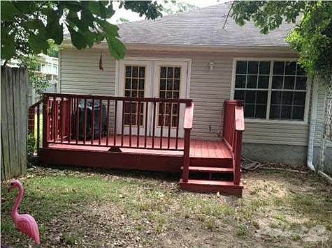 Back Deck of 8889 Shoal Creek Ct