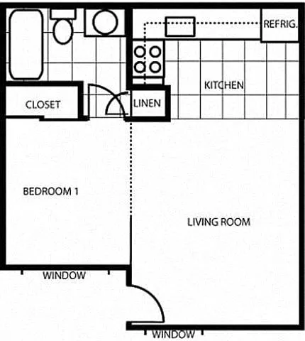 Floor plan Studio
