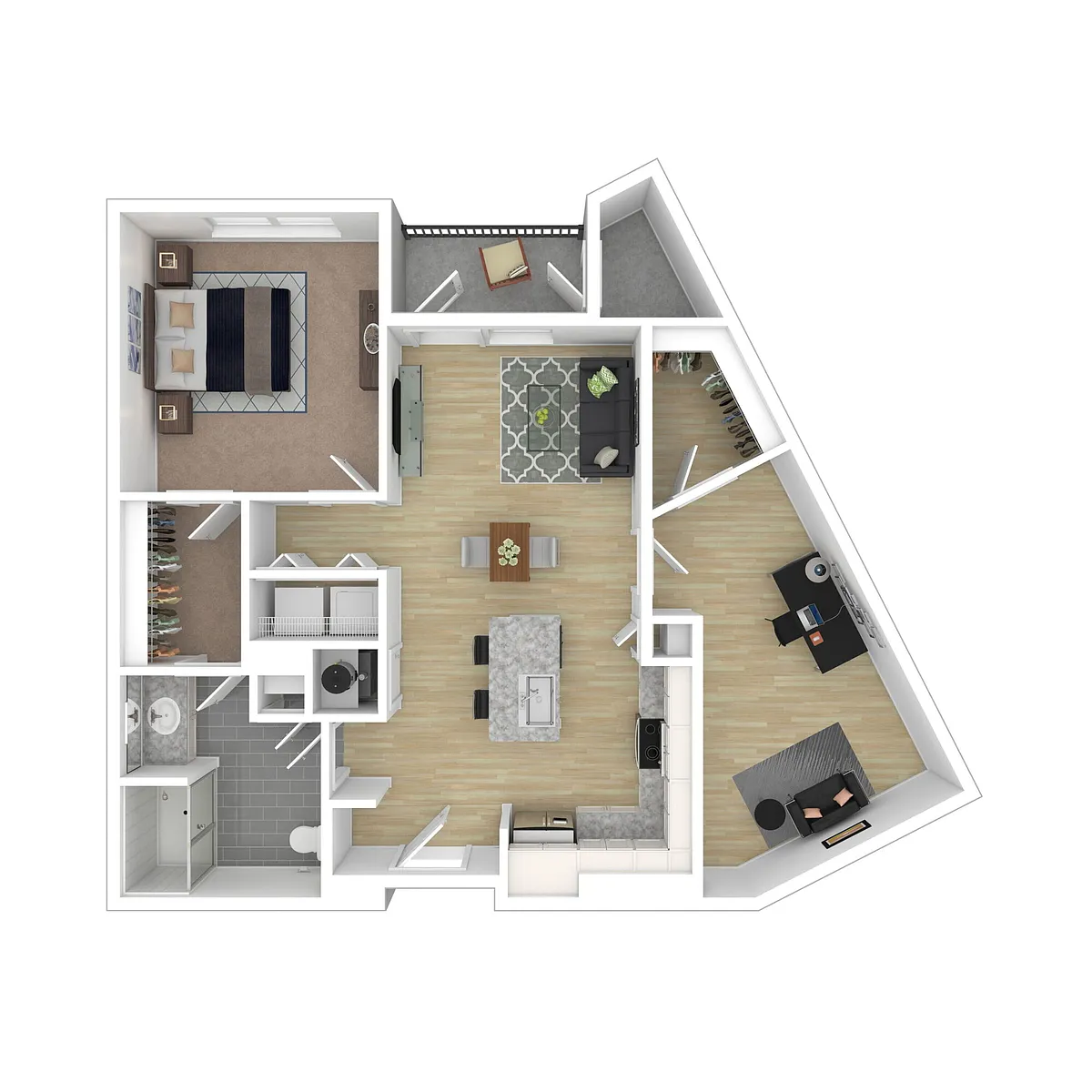 Floor plan A7 w/Den