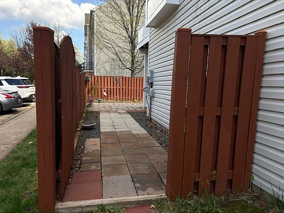 Backyard entry door