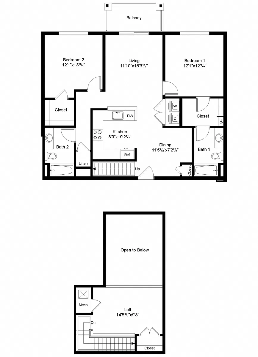 Floor plan B1 Loft