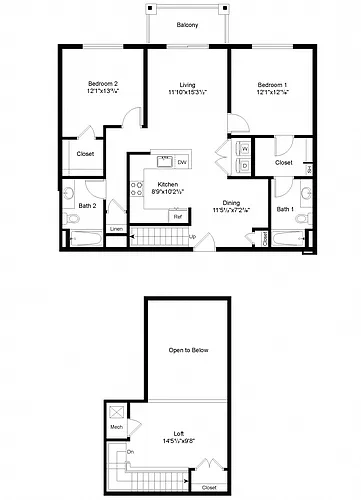 Floor plan B1 Loft