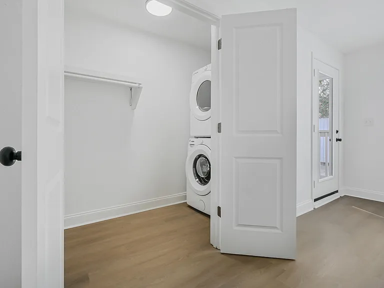 closet and front load w/d