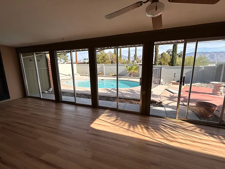 Arizona Room with view to back yard.