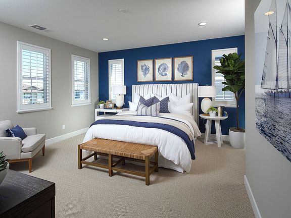 Sea House Plan 2 Model Primary Bedroom