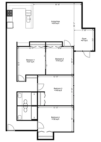 Floor plan Signature Series- 4BD