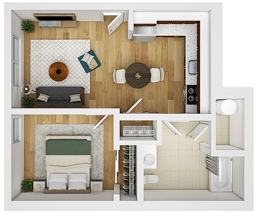 Floor plan 1X1