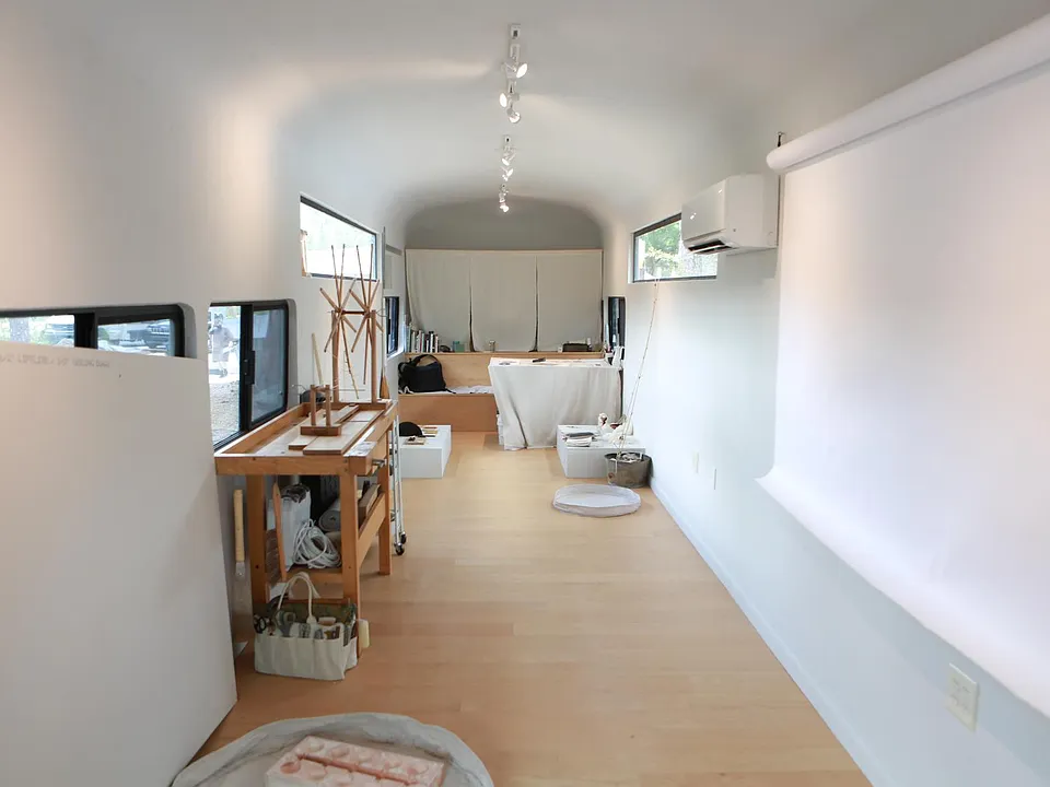 Interior of Bus workspace (*note that the space will be unfurnished upon renting)