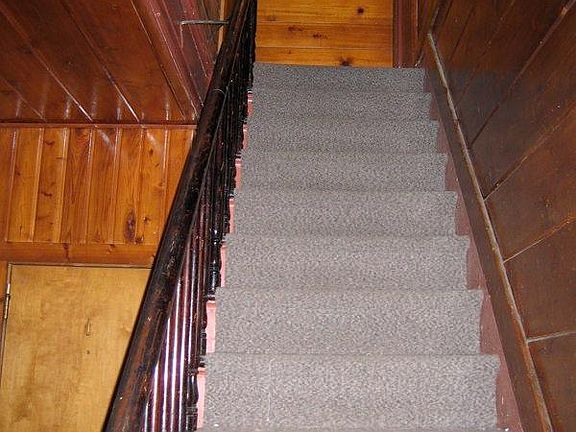 Stairway up from front hallway