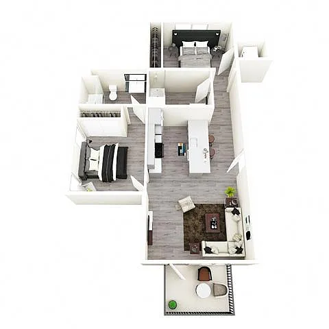 Floor plan 2X2 B