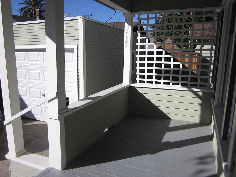 Front porch & storage garage