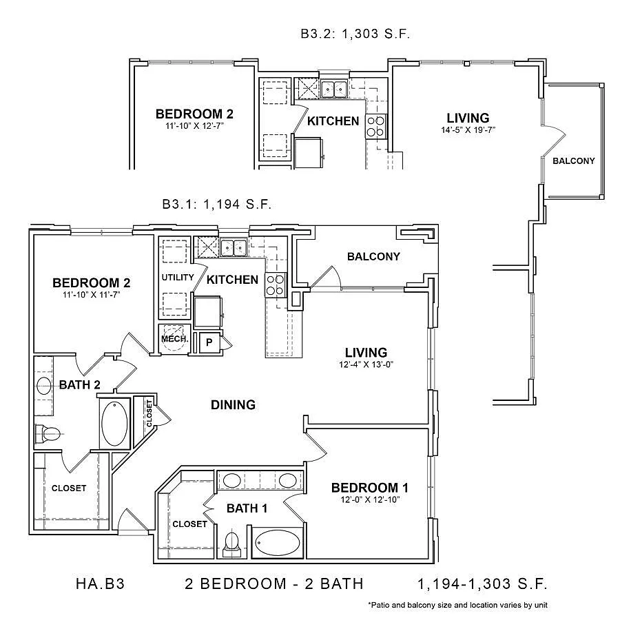 Floor plan HA.B3