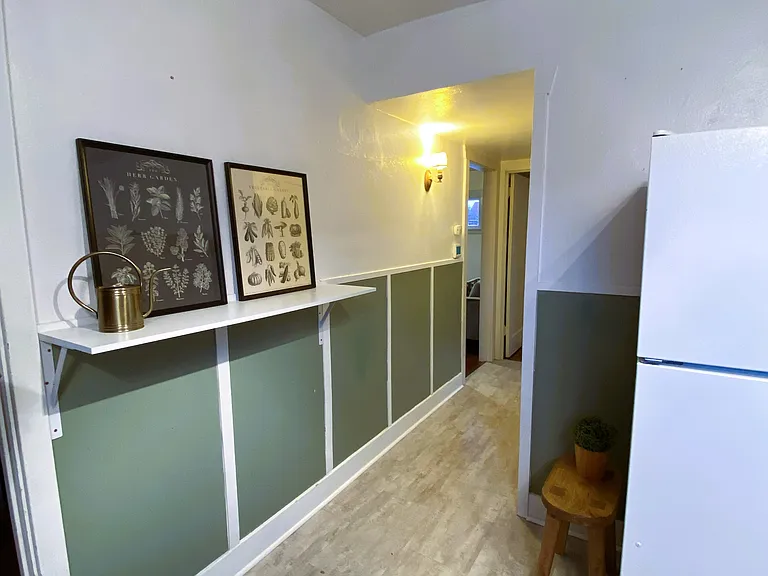 kitchen hallway to bedroom