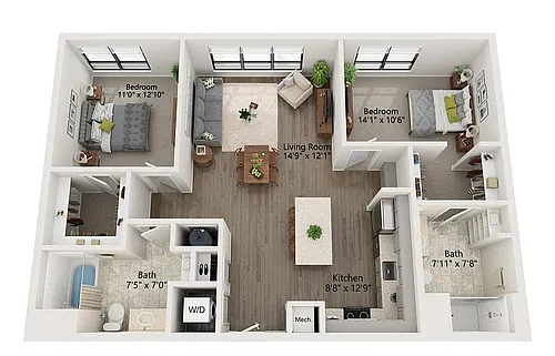 Floor plan B21