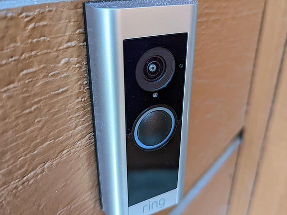 Ring doorbell at front entrance