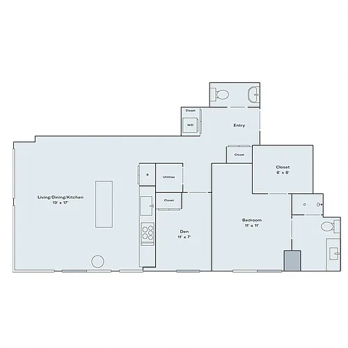 Floor plan A22 with Den