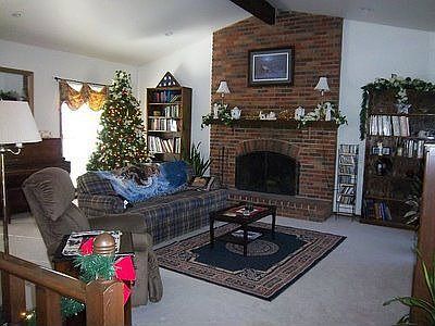 Great room with fireplace