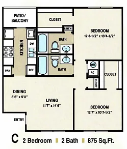 Floor plan 2X2