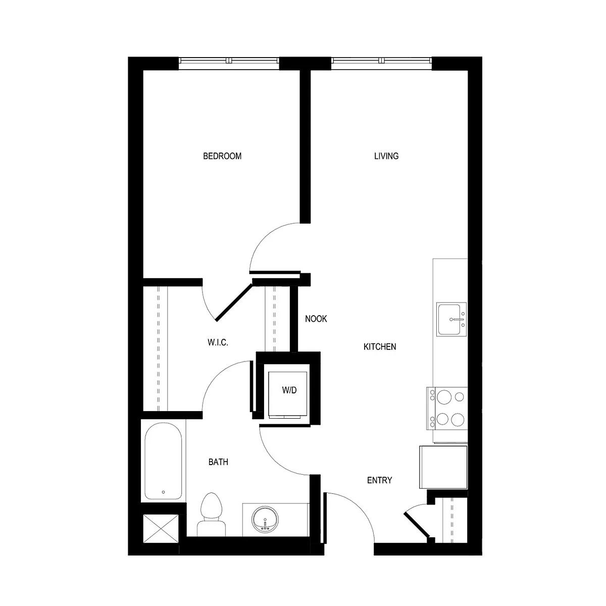 Floor plan 1X1 - C2
