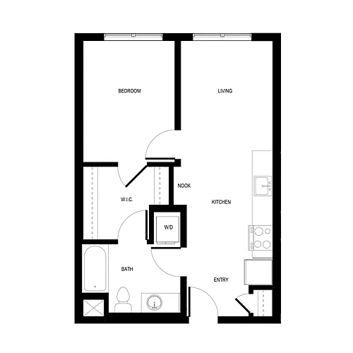 Floor plan 1X1 - C2