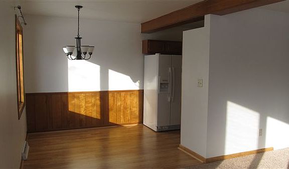 dining room with wood floors