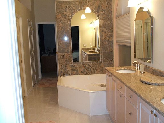 master bath with granite