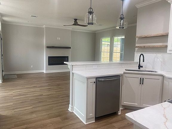 Kitchen View to Living