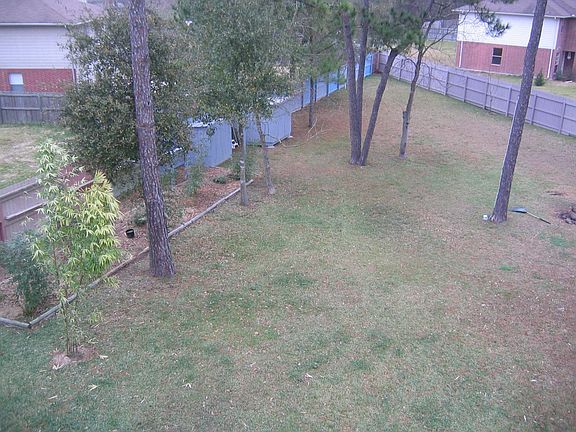 view of back yard from roof