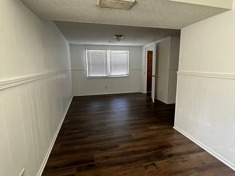 Downstairs area from south side of house