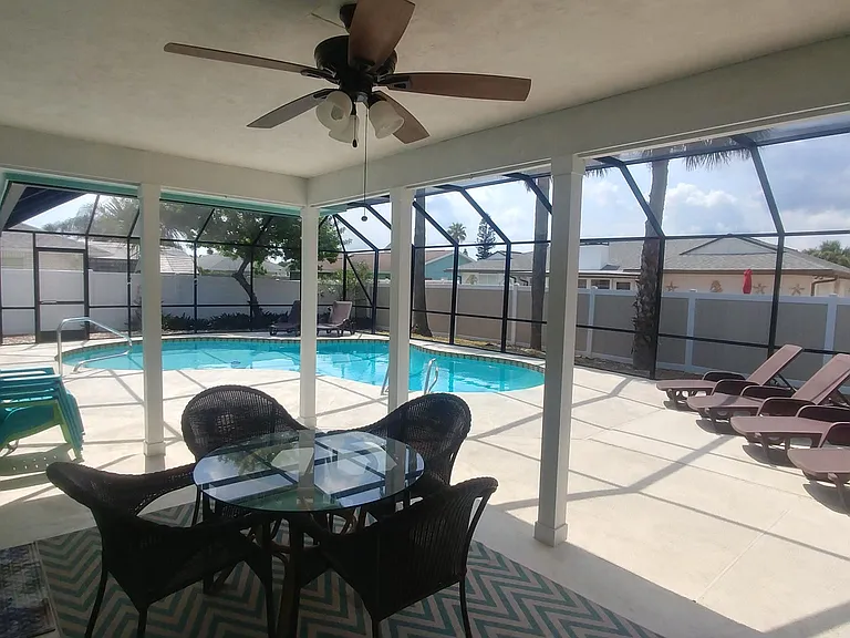 Patio. pool and screen house