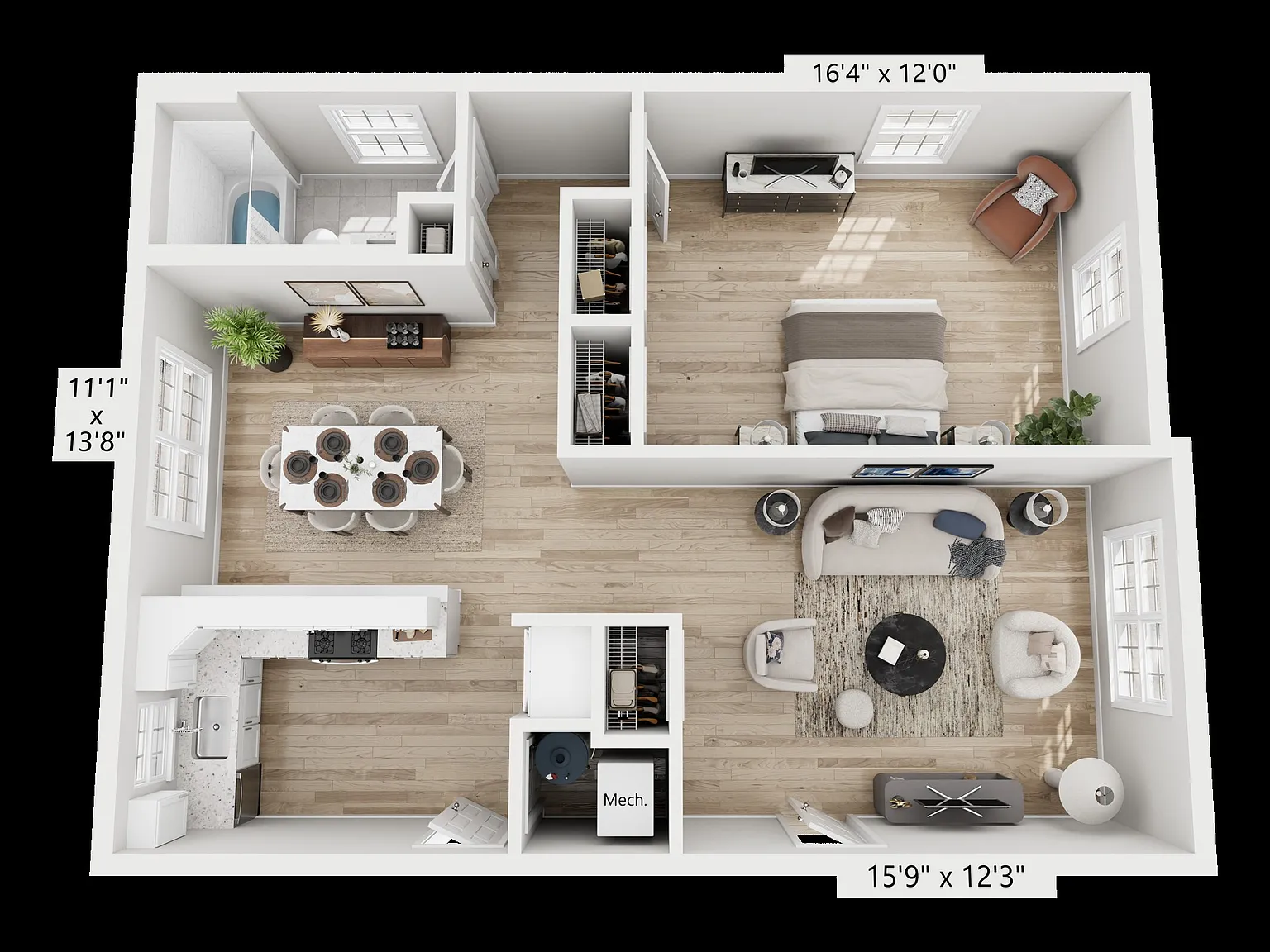 1 bed, 930 sqft, $2,450 — Photo 2