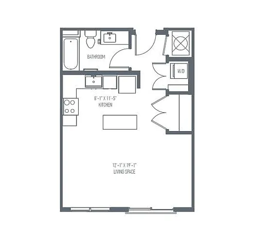 Floor plan A2 - Studio