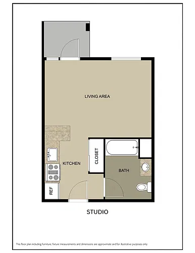 Floor plan Studio