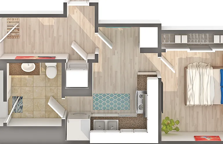 Junior A7 | 1-Bedroom Floorplan Junior A7 | 1-Bedroom Floorplan