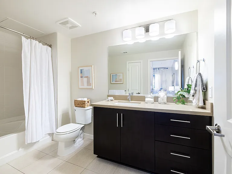 Upgraded Bathroom | Elan Huntington Beach | Luxury Apartments Huntington Beach CA