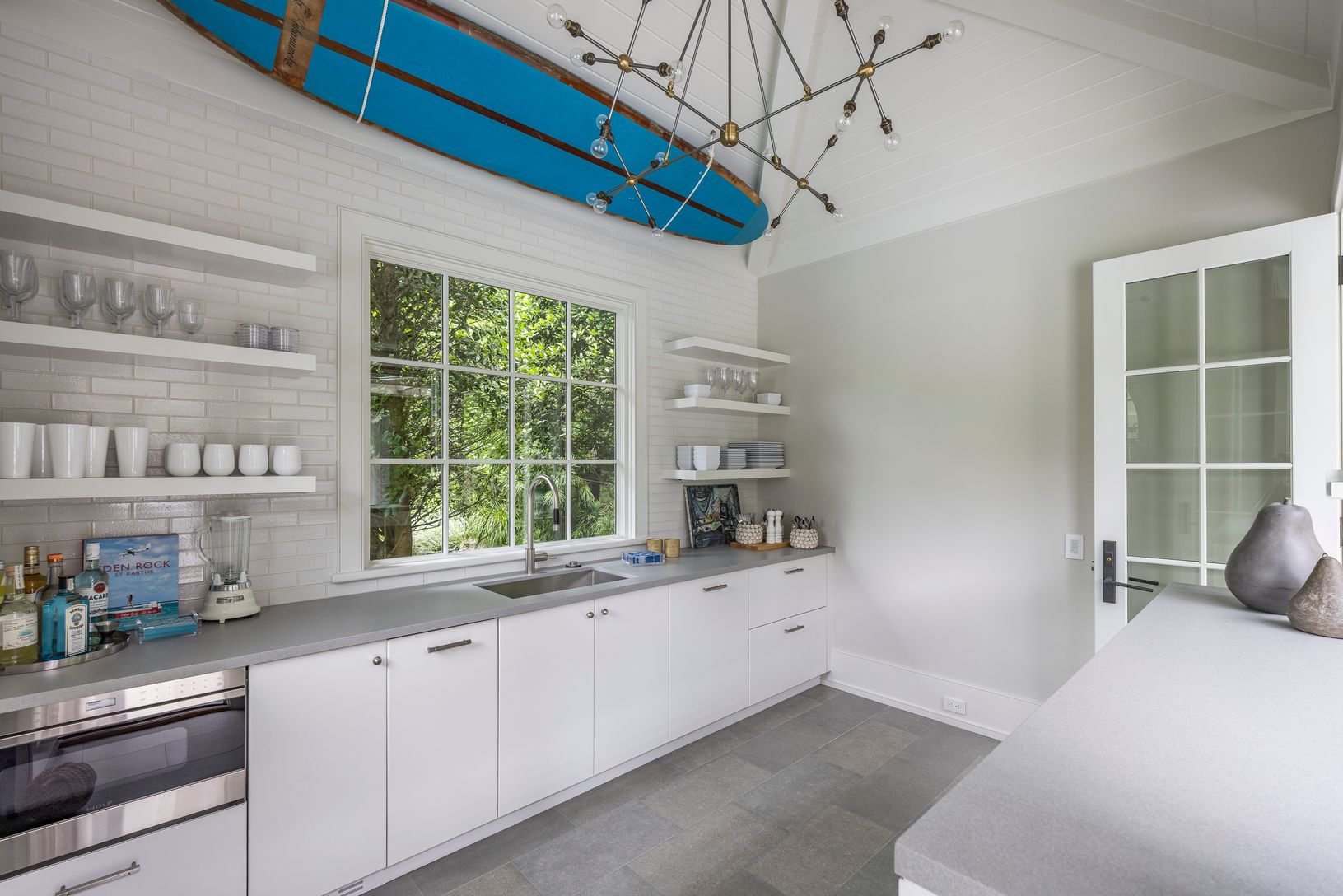  pool house kitchen